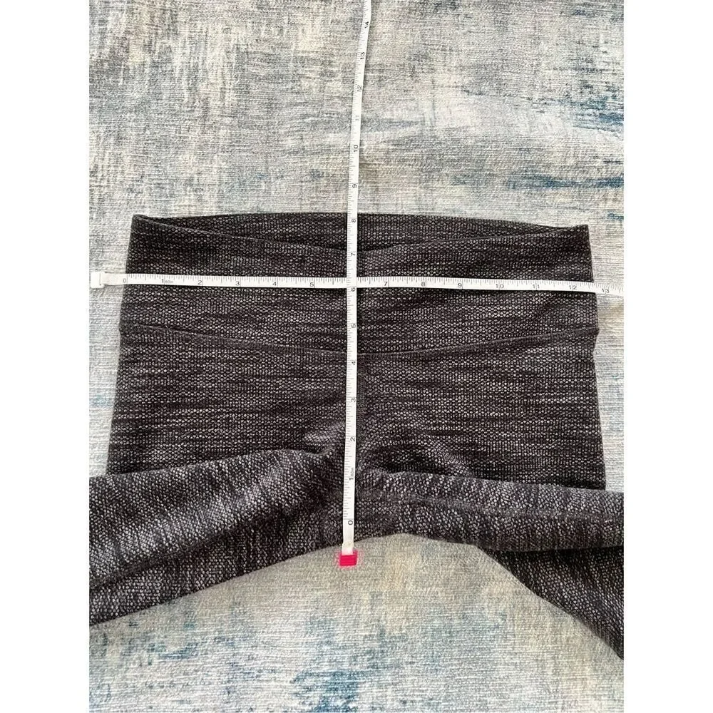 Lululemon Coco Pique Black White / Black Wunder Under Athletic Leggings Size 4